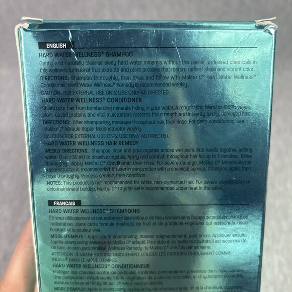 Malibu C Hard Water Wellness Kit,  Shampoo 9 oz, Conditioner 9 oz, 4 Wellness Pk - Picture 5 of 15